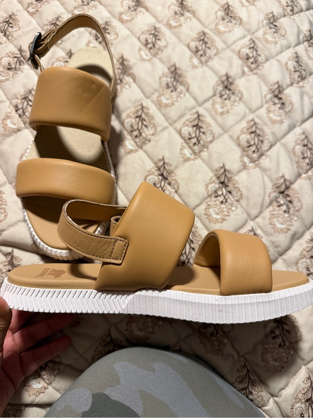 Sorel Tan Strappy Wedge Sandals NWT - Picture 3 of 9